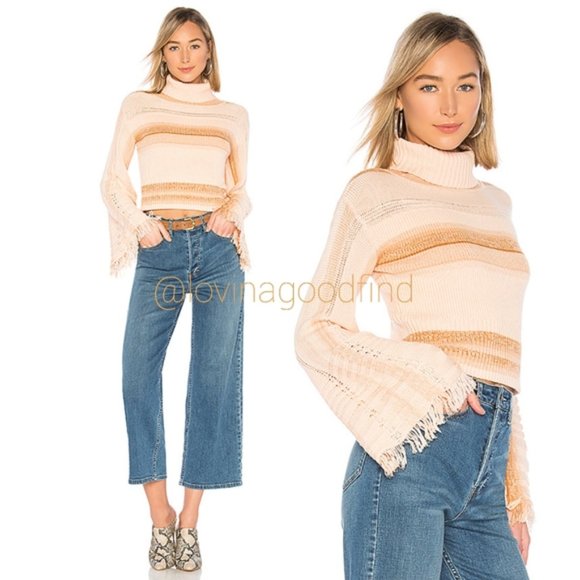 FREE PEOPLE Close To Me Striped Pullover Sweater EUC sz S - Picture 8 of 8